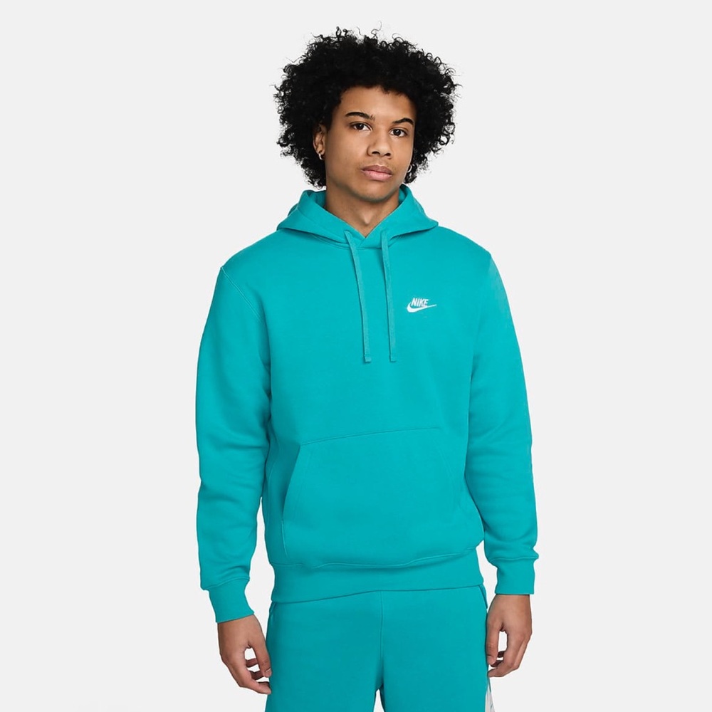 nike sportswear women’s club fleece hoodie in dusty cactus.